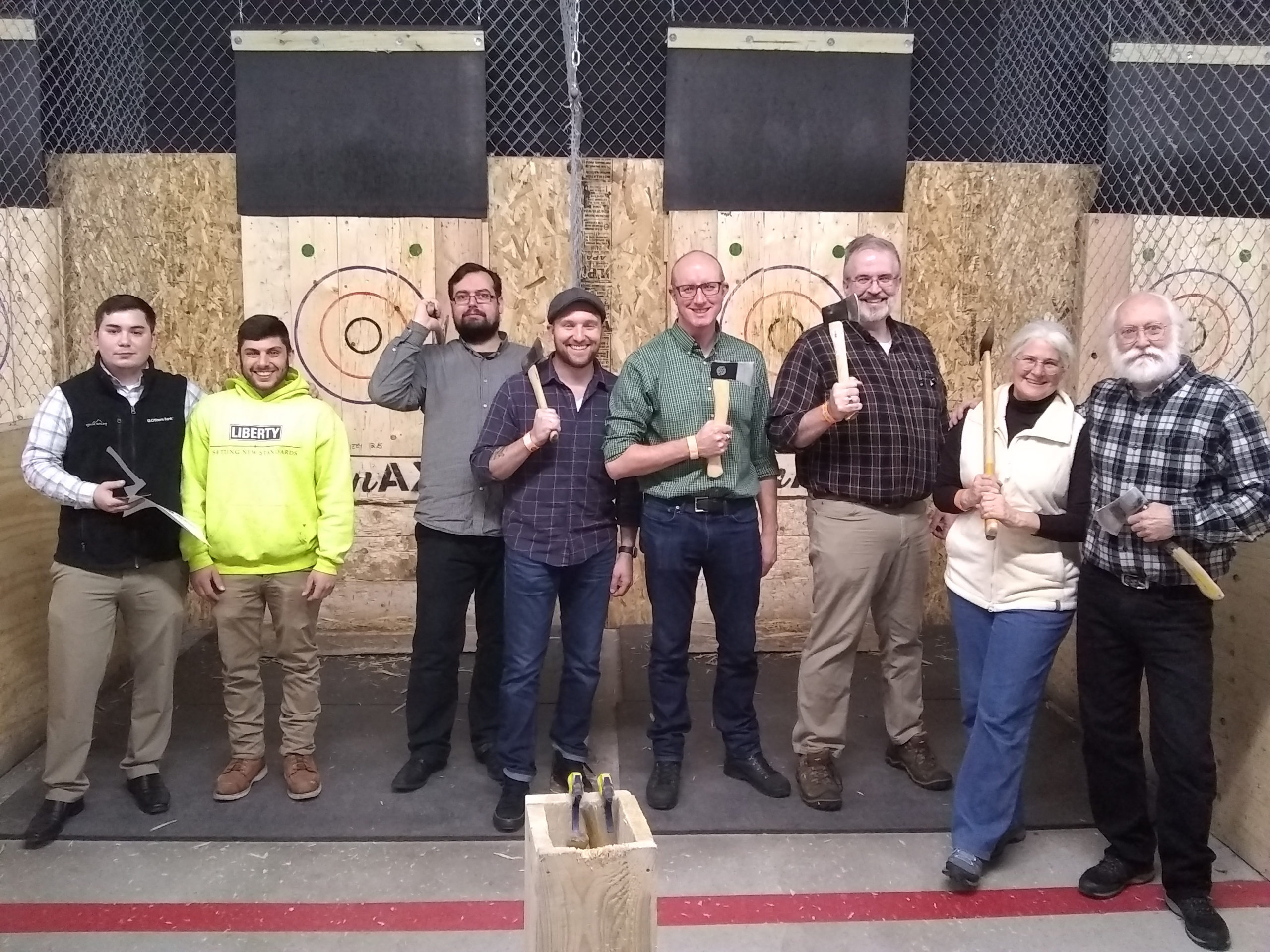 Axe Throwing with King Solomon’s Massachusetts Third Masonic District